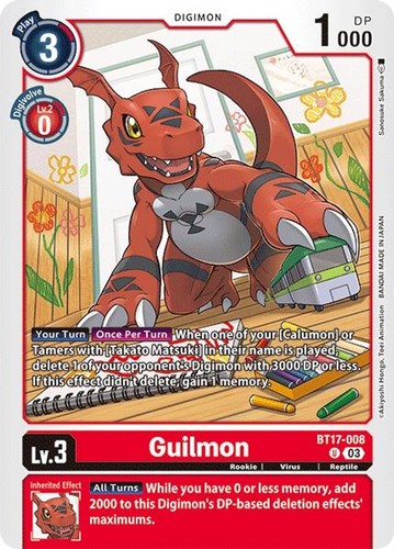Digimon card game - digimon, guilmon